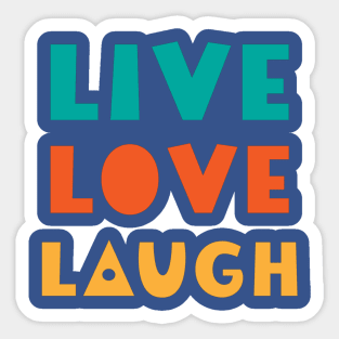 Live, Laugh, Love Sticker